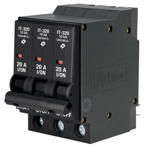 Interruptor termomagnético 3 polos 20 A, Volteck 47514 IT-320
