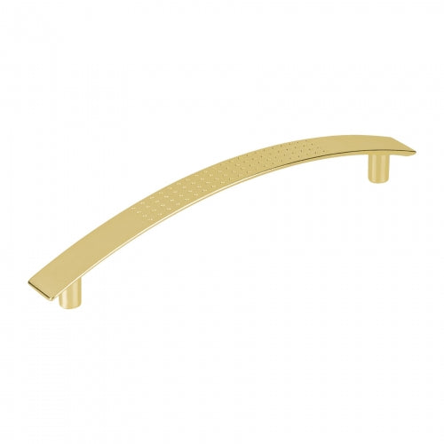 Jaladera metálica de 128mm estilo 'Contempo' latón brillante 43610 JAL-0122