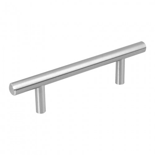 Jaladera de acero, 96 mm estilo 'Cilindro', níquel satinado 43828 JAL-0311