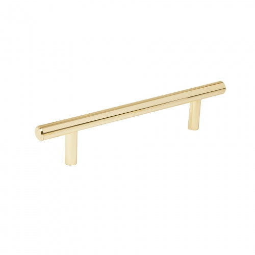 Jaladera de acero, 128 mm estilo 'Cilindro', latón brillante 43829 JAL-0322