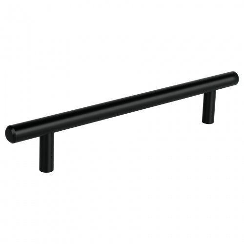Jaladera de acero 160 mm, estilo 'Cilindro', negro, Hermex 49733 JAL-0363