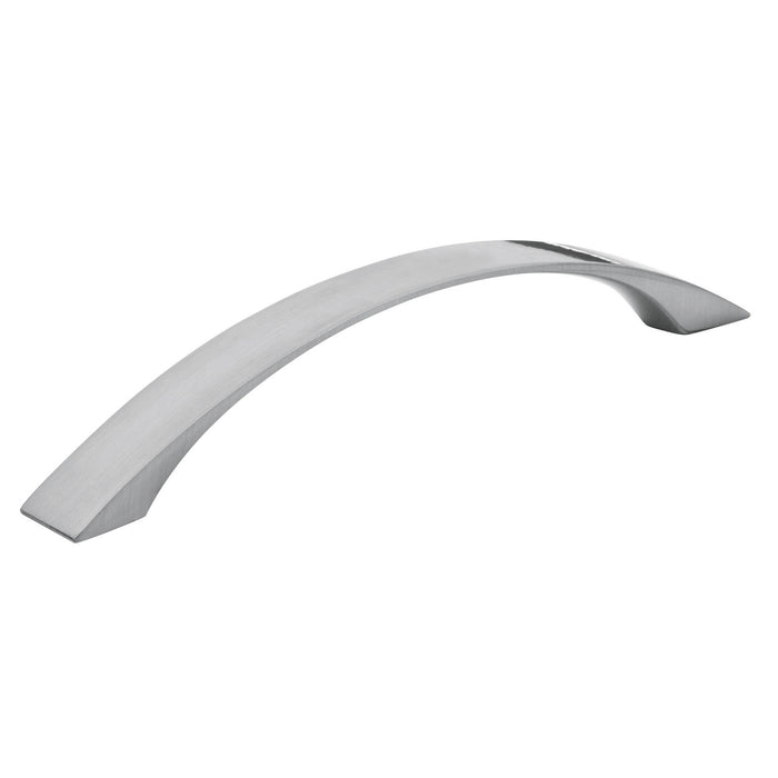 Jaladera metálica de 128mm estilo 'Moderno', níquel satinado 43377 JAL-0711