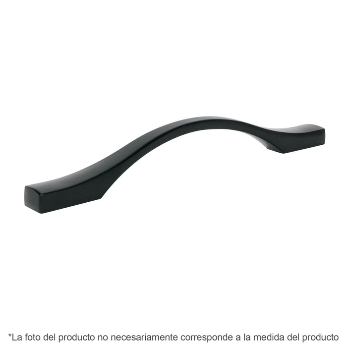 Jaladera de 96mm estilo 'Segovia' acabado negro 45803 JAL-1561