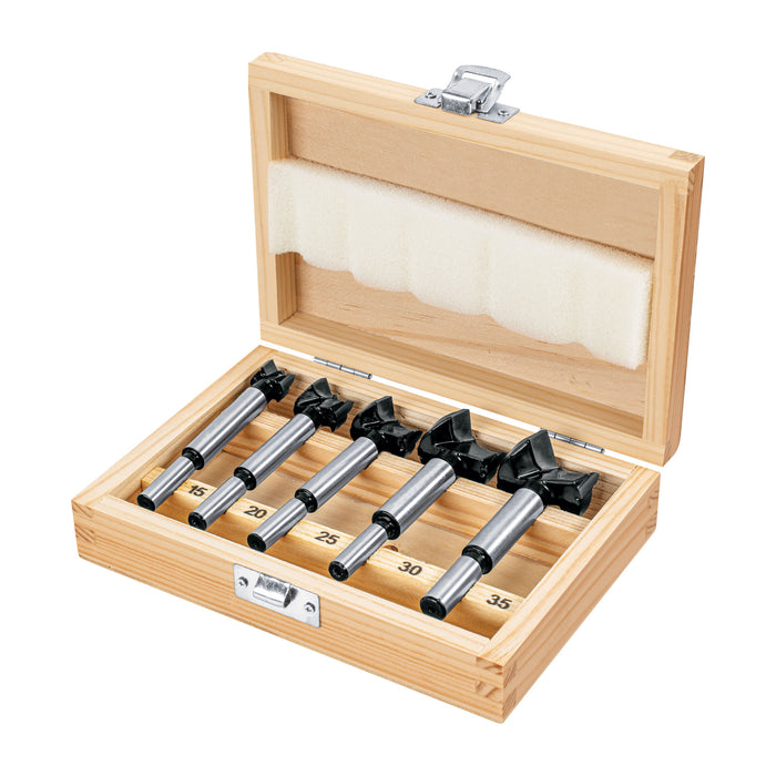 Juego de 5 brocas forstner para madera, Truper 102373 JBFM-5