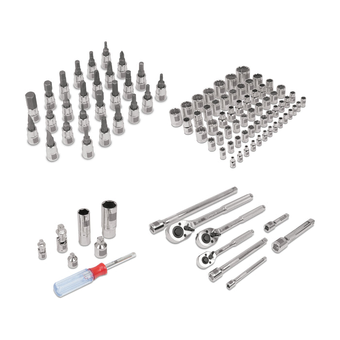 Juego 103 herramientas 1/4', 3/8' y 1/2' std y mm p/mecánico 12893 JD-103MP