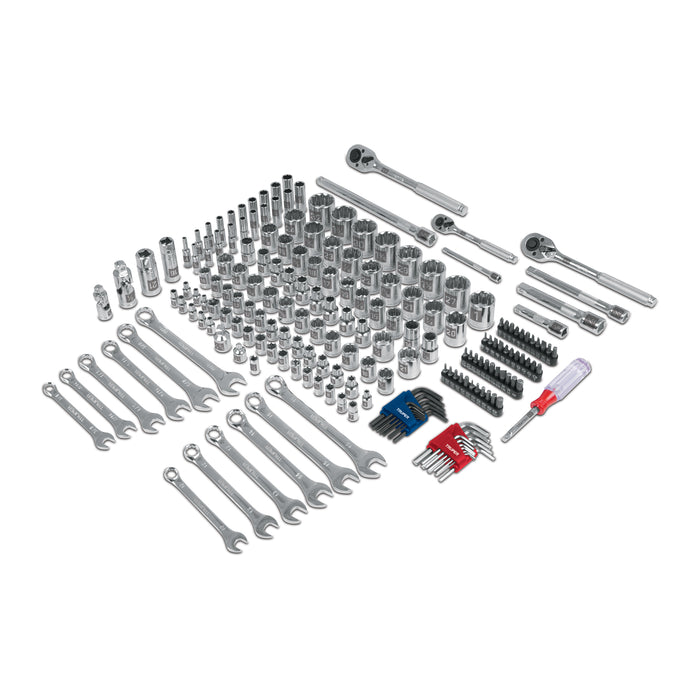 Juego 199 herramientas 1/4', 3/8' y 1/2' std y mm p/mecánico 12894 JD-199MP