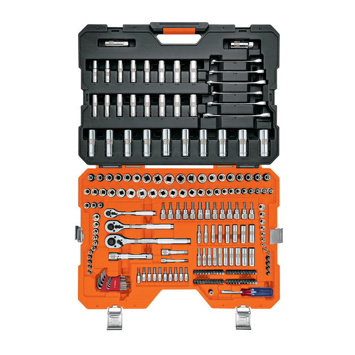 Juego 217 herramientas 1/4', 3/8' y 1/2' std y mm p/mecánico 15691 JD-217MP