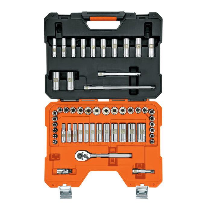 Juego de 53 herramientas cuadro 3/8' mm para mecánico Código: 15689