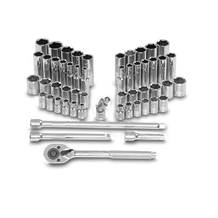Juego de 53 herramientas cuadro 3/8' mm para mecánico Código: 15689