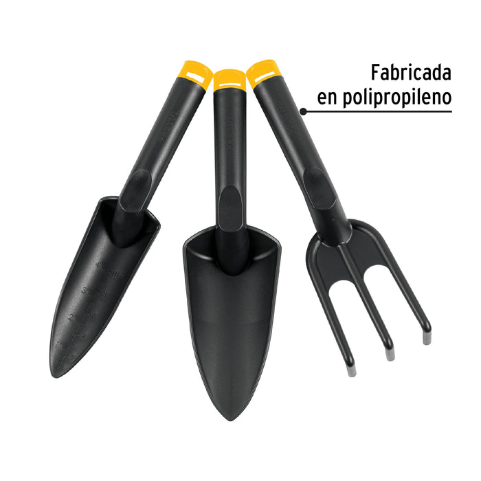 Juego de 3 herramientas de 11' para jardín, Pretul 21709 JJ-3P