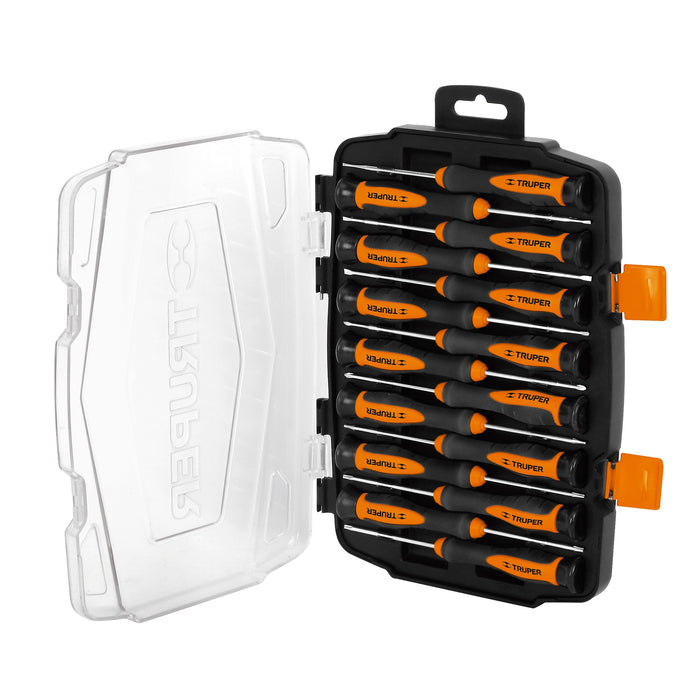 Juego con 15 desarmadores de precisión, Truper 14205 JOY-15