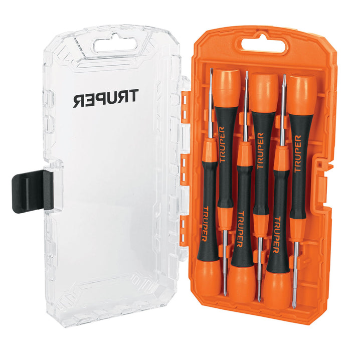 Juego con 6 desarmadores de precisión, Truper 14202 JOY-6