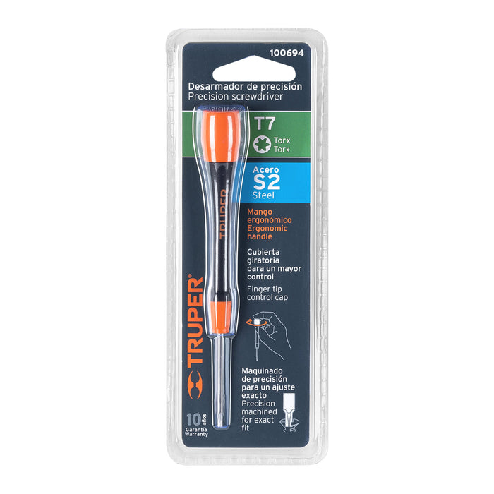 Desarmador de precisión punta torx T7 mango ergonómico 100694 JOY-T7