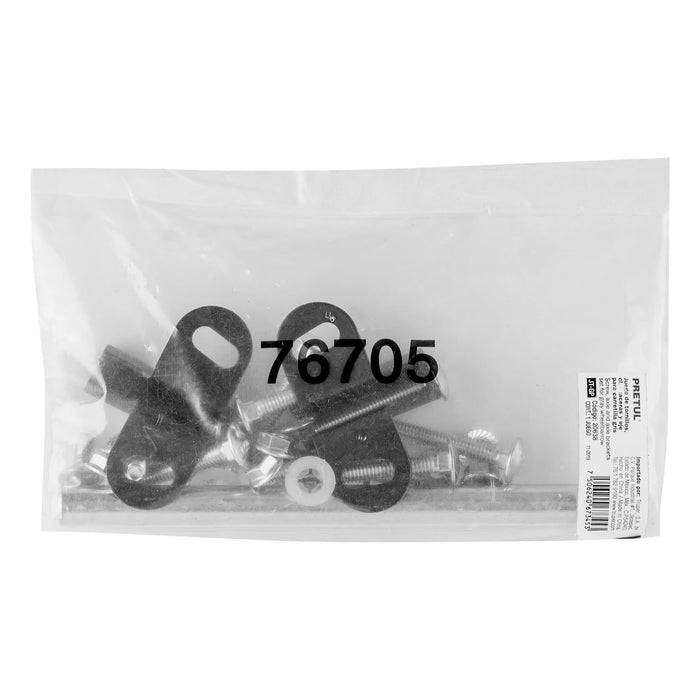 Juego tornilleria, chumaceras y eje carretillas gris Pretul 20638 JT-GP