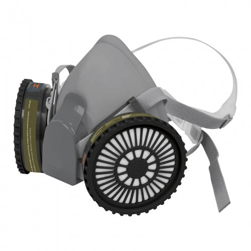Kit respirador profesional con cartuchos multigas, Truper 13730 KIT-RES-MU