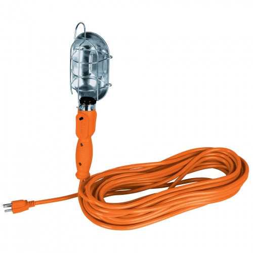 Lámpara de taller con canastilla metálica 14.5 m, Volteck 47261 LAT-15M
