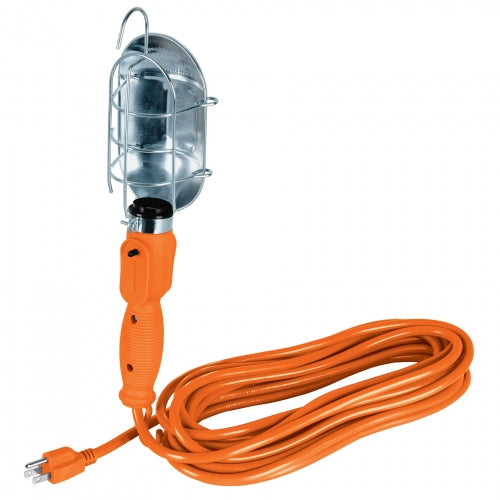 Lámpara de taller con canastilla metálica 7.5 m, Volteck 47259 LAT-8M