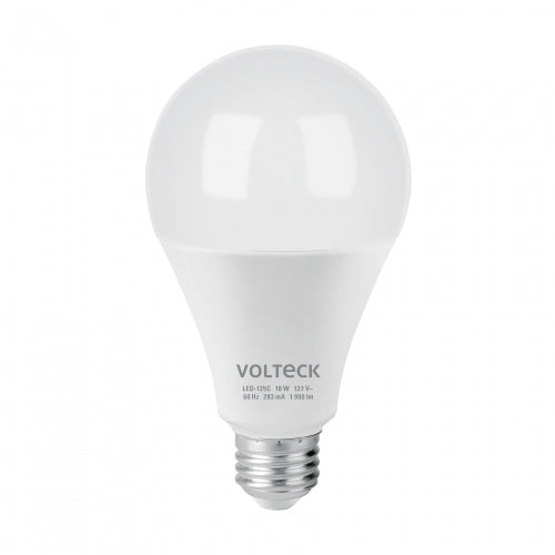 Lámpara LED A25 18 W (equiv. 125 W) luz cálida, caja Volteck 48459 LED-125C