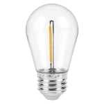 Lámpara LED S14 con filamento 1 W luz cálida, caja, Volteck 48452 LED-141FC