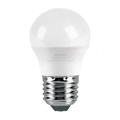 Lámpara LED G45 3 W (equiv. 25 W), luz cálida, caja, Volteck 47543 LED-30GCC
