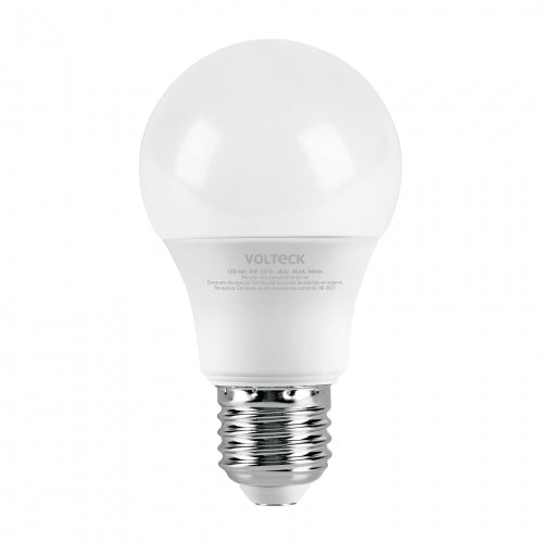 Lámpara LED A19 6 W (equiv. 40 W) luz cálida blíster Volteck 46857 LED-40C