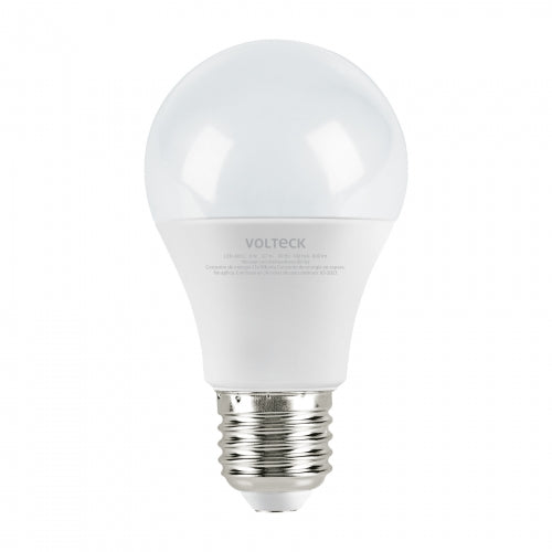 Lámpara LED A19 9 W (equiv. 60 W), luz cálida, caja, Volteck 47547 LED-60CC