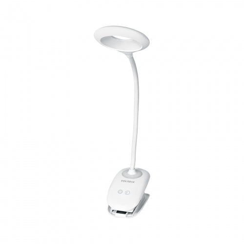Lámpara escritorio LED 4 W recargable c/clip, 3 intensidades 49201 LES-40L