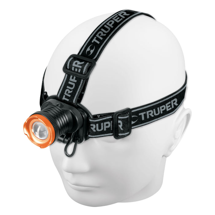 Linterna de minero, 80 lúmenes, 1 LED, recargable, Truper 102129 LI-CA-80R