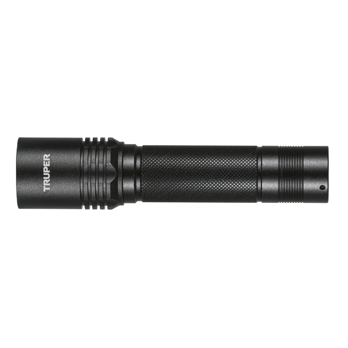 Linterna de aluminio 1 LED 130 lm recargable, Truper 101381 LIRA-130