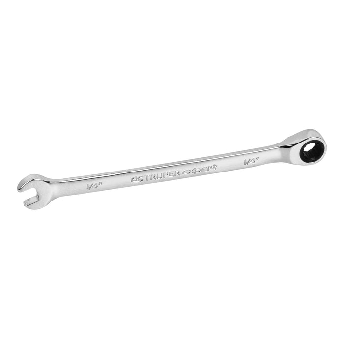 Llave combinada con matraca 1/4' x 120 mm largo, Expert 13601 LL-2008X
