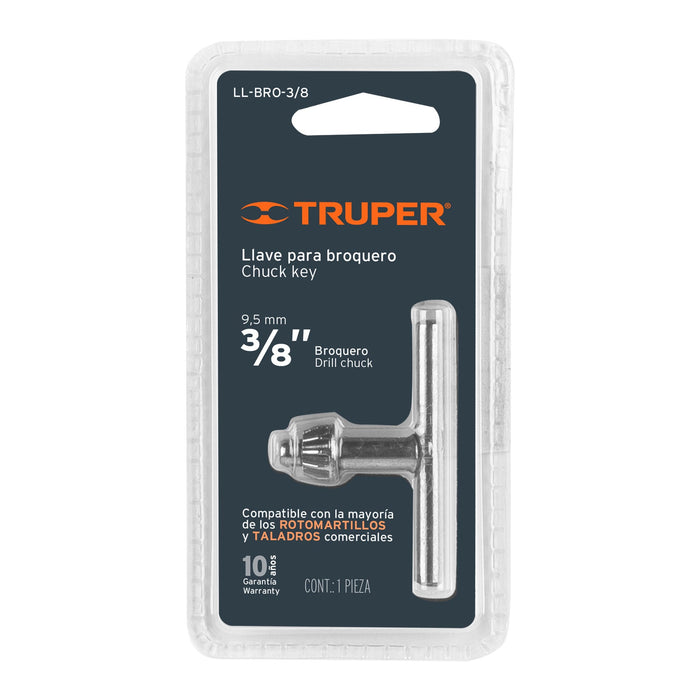 Llave para broquero de 3/8', Truper Código: 16559