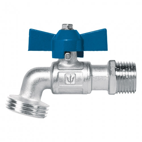 Llave esfera de latón 1/2', maneral corto, 130g, s/adaptador 45967 LLE-130LS
