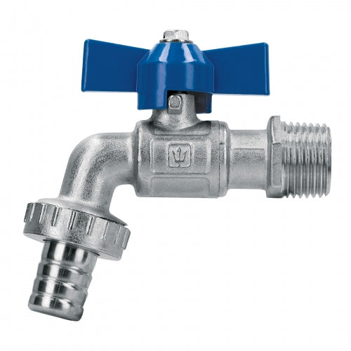 Llave de esfera c/maneral corto, latón, 130gr, 1/2', Foset 48308 LLE-130L