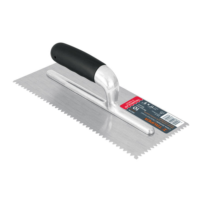 Llana 11' dentado triangular, 10 remaches, mgo comfort grip 102776 LLG-11D