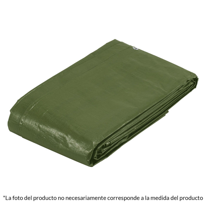 Lona uso rudo, verde olivo, 2 X 3 m, Truper Expert 16373 LT-23X