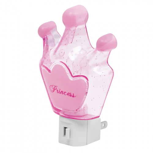 Luz de noche con lámpara E12, corona princesa, Volteck 46131 LUZ-02