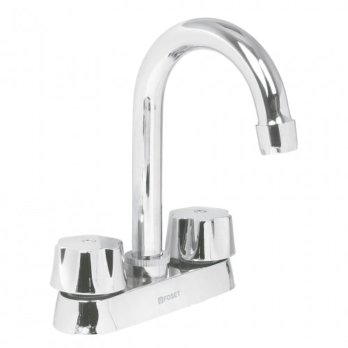 Mezcladora 4' para lavabo, cuello bar, cartucho compresión 47689 M-060-C