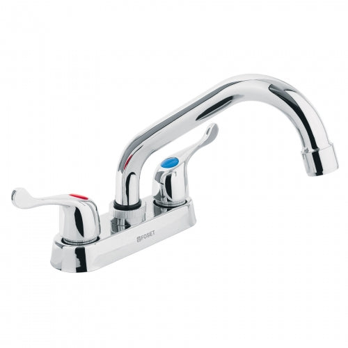 Mezcladora 4' para lavabo, tubular, manerales palanca 47686 M-070P
