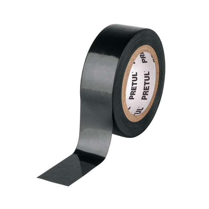 Cinta de aislar de 9 m x 19 mm, negra, Pretul 20521 M-22P