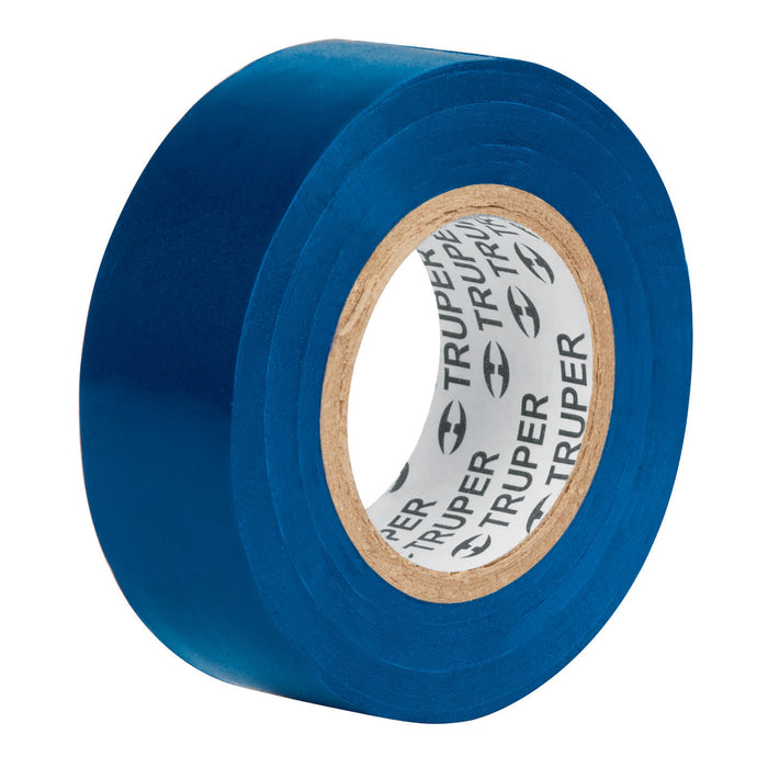 Cinta de aislar de 9 m x 19 mm, azul, Truper 13514 M-22Z