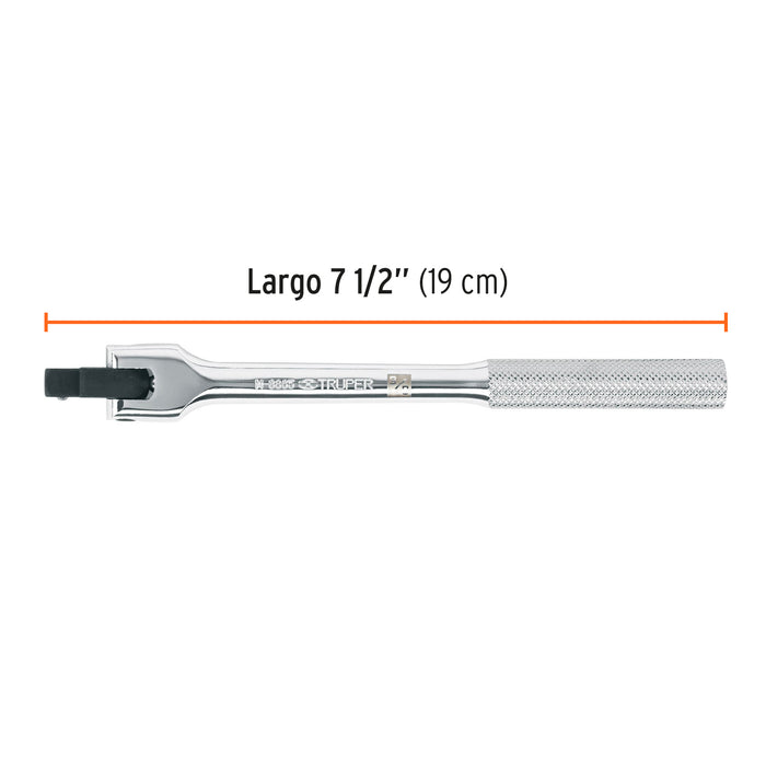 Mango articulado de 7-1/2' x 13 mm para dados cuadro 3/8' 13661 M-3865