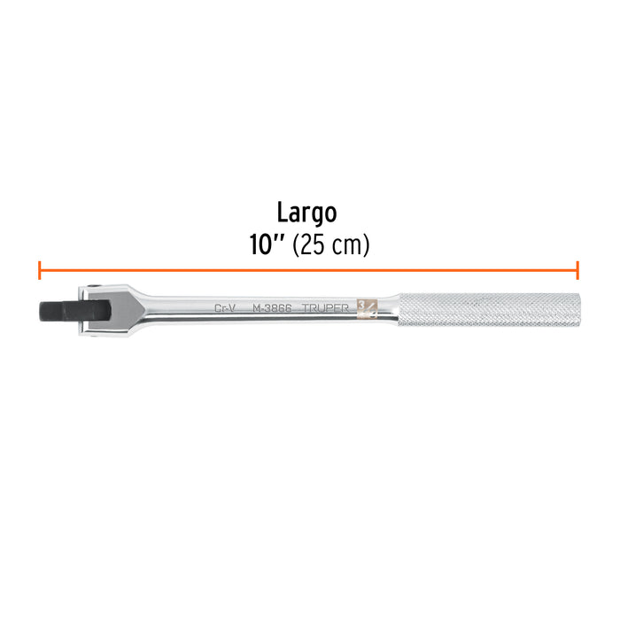 Mango articulado de 10' x 13 mm para dados cuadro 3/8' 103059 M-3866