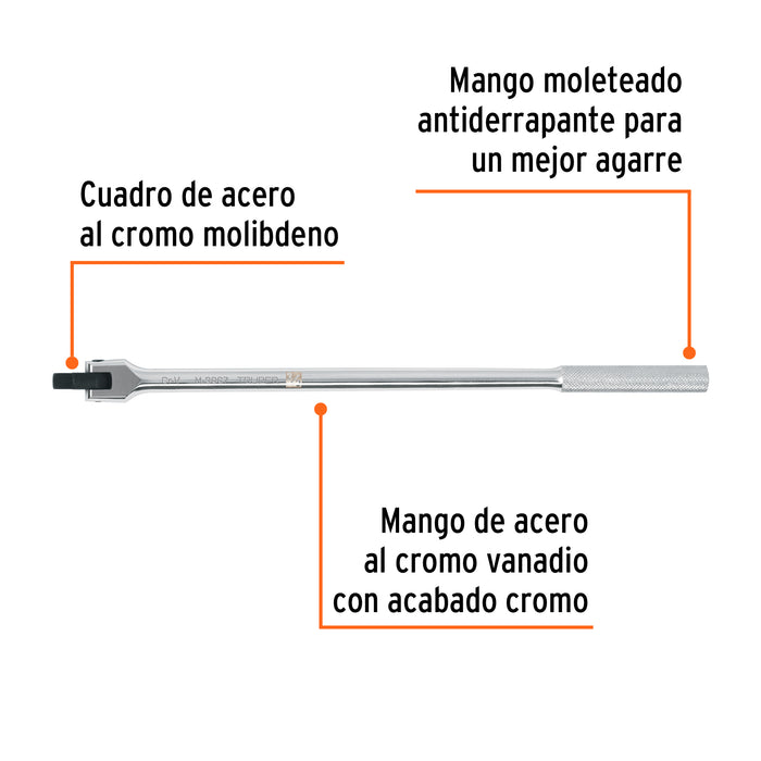Mango articulado de 15' x 13 mm para dados cuadro 3/8' 103080 M-3867