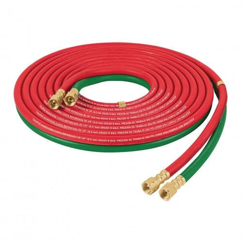 Manguera cuata reforzada de 6 m para oxiacetileno, Truper 103297 M-CORSOL-T