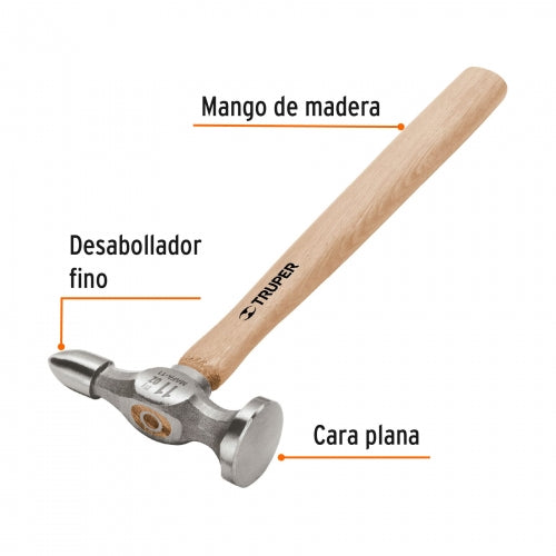 Martillo desabollador 11 oz fino, mango 12', Truper 16865 MAFA-11