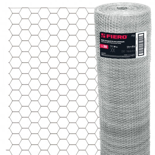 Rollo de malla hexagonal calibre 45mx1.5m 20 abertura 38mm 44660 MAHE-3815