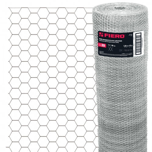 Rollo de malla hexagonal 45mx1.5m calibre 20 abertura 50mm 44662 MAHE-5015