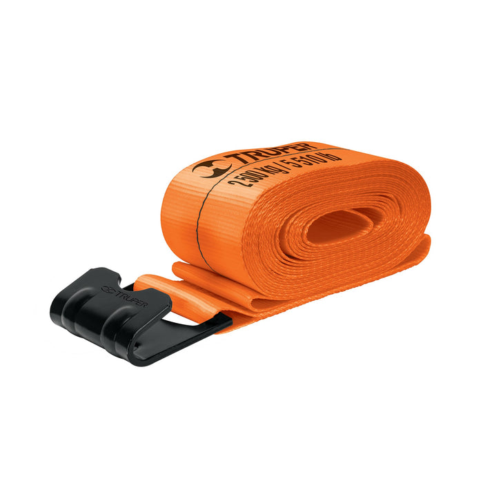 Banda de 4' x 9 m con gancho plano para malacate, Truper 101734 MAL-B3P