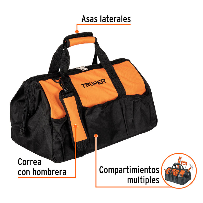 Maleta portaherramientas de 18', Truper 17103 MALE-18