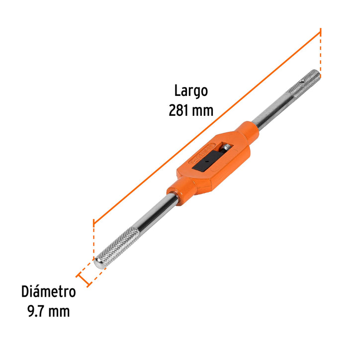 Maneral tipo garrote para machuelo 1/2', Truper Código: 11436